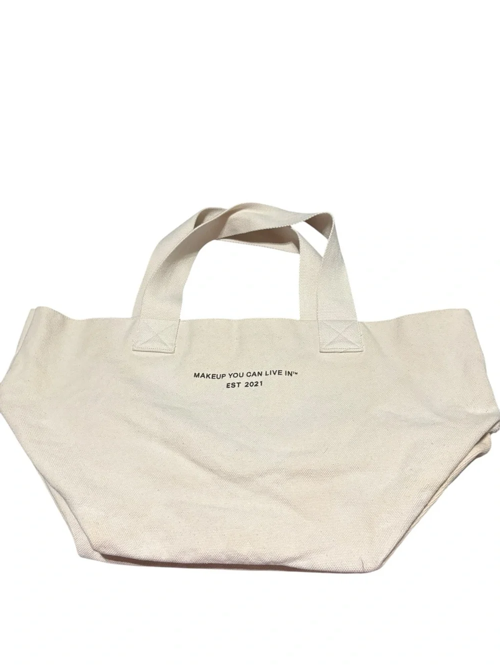 MERIT Beauty The Everything Bag Canvas Tote - Limited Edition GUC